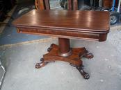 Large Paw Foot Flip Top Game Table